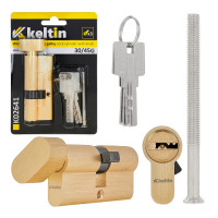 Spynos cilindras su rankenėle, žalvario spalvos 30/45G