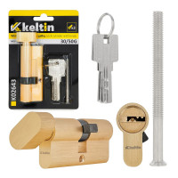 Spynos cilindras su rankenėle, žalvario spalvos 30/50g