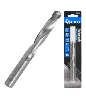 Metalo grąžtas su sukepinto karbido plokštele, 12x115 mm