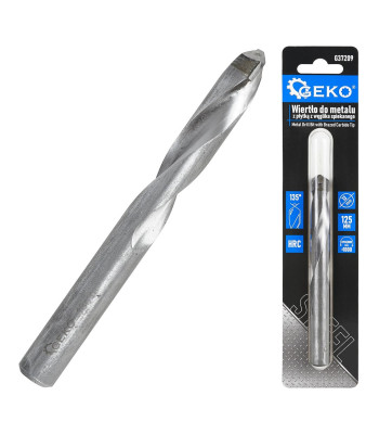 Metalo grąžtas su sukepinto karbido plokštele – 13x125 mm