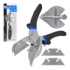 Kampinės žirklės tarpinėms pjauti, 45–135°, 220 mm (12/48)