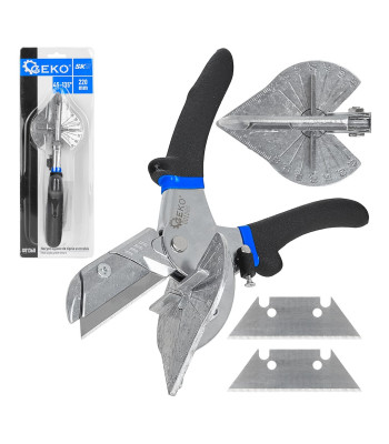 Kampinės žirklės tarpinėms pjauti, 45–135°, 220 mm (12/48)