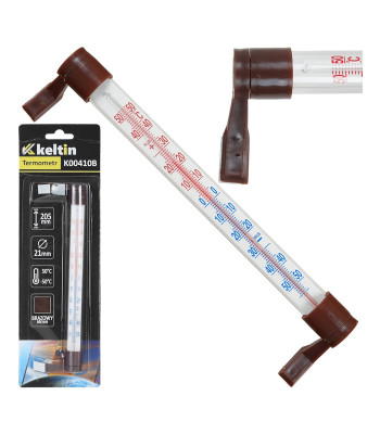 Lauko termometris rudas 205x17mm (12/120)