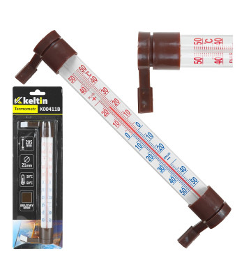 Lauko termometras, rudas 233x24mm (12/120)