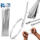 Nerūdijančiojo plieno kabelių sąvaržos, 100 vnt., 7.9x350mm