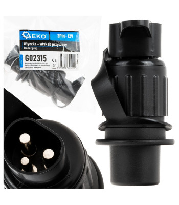 Kištukas priekabai, 3 PIN 12V