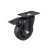 Pasukamų ratukų komplektas su stabdžiais ir be jų, 100 mm, 120 kg