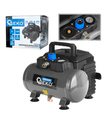 Kompresorius bealyvis 1200 W, 6L, 8 BAR