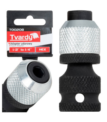 Smūginis adapteris TVARDY 1/2" į 1/4" HEX