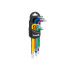 Torx raktų rinkinys, spalvoti, 9 vnt., S2, T10–T50
