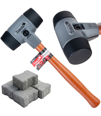 Tvardy grindinio plaktukas su minkštu antgaliu 60 mm (6/24)
