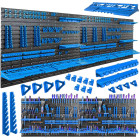 Dirbtuvių įrankių lenta – 8 panelių ir 128 priedų rinkinys 2304 × 780 mm