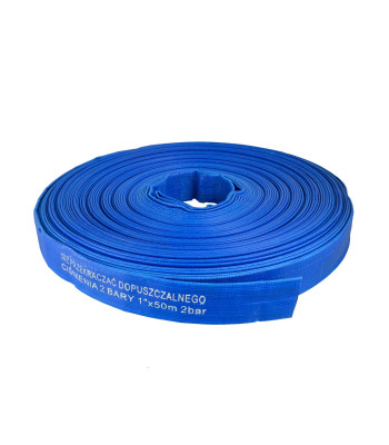 PVC žarna (niebieski-smell), skirta vandeniui ir nuotekoms, 2 bar, 1", 50m