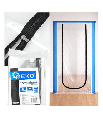 Apsauginė nuo dulkių durų užuolaida Tip U 220 × 120 cm