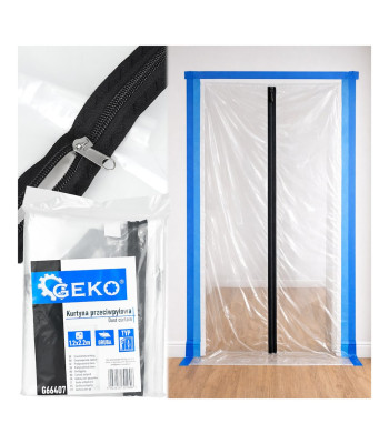 Apsauginė durų plėvelė nuo dulkių, tipas I, 220 × 120 cm