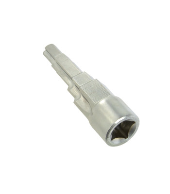 5 pakopų radiatorių jungčių raktas, skirtas 1/2" terkšlei, 3/8–1" (48/100/120)