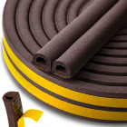 Lipni langų ir durų tarpinė, EPDM, ruda, tipas D, 12x10mm, 50m