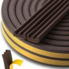 Lipni EPDM tarpinė langams ir durims, ruda, tipas E, 9x4mm, 150m