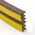 Lipni langų ir durų sandarinimo tarpinė, juoda, EPDM, E tipas, 15x8 mm, 50 m