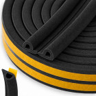 Lipni EPDM tarpinė langams ir durims, juoda, tipas P 9x5,5mm 100m