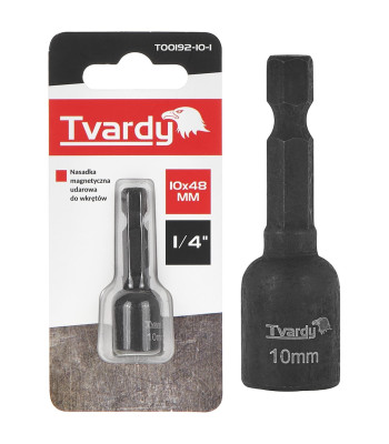 Smūginė magnetinė galvutė varžtams Tvardy 10mm x 48mm 1/4"