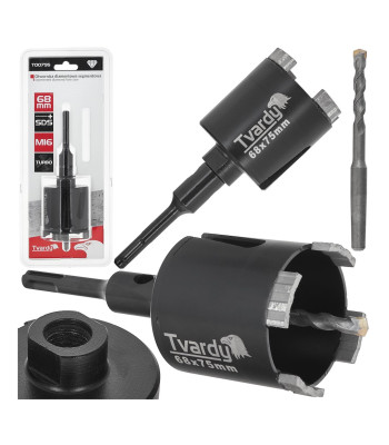 Deimantinė segmentinė turbo karūna SDS-Plus M16, 68 mm