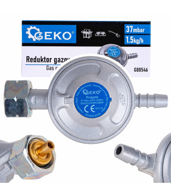 Kampinis dujų reduktorius Geko, 37 mbar, 1,5 kg/h