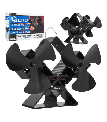 Dvigubas termoelektrinis židinio ventiliatorius GEKO