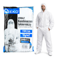 Dažytojo apsauginis kombinezonas su gobtuvu 55 g/m², 5/6, L
