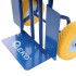 Mėlynas transportavimo vežimėlis su poliuretano ratukais, 200 kg, 200x350mm