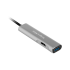 USB tipo C šakotuvas su HDMI, USB 3.0, SD, microSD ir USB tipo C prievadais 5-in-1