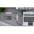 USB tipo C šakotuvas su HDMI, USB 3.0, SD, microSD ir USB tipo C prievadais 5-in-1