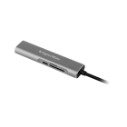 USB tipo C šakotuvas su HDMI, USB 3.0, SD, microSD ir USB tipo C prievadais 5-in-1