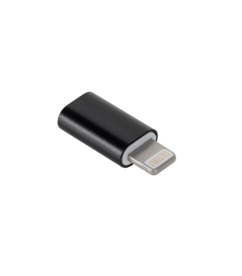 Adapteris Micro USB į Apple Lightning, juodas, M-Life