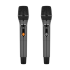 Aktyvi garso kolonėlė su 2 belaidžiais UHF mikrofonais, SD, Bluetooth, FM, USB ir LED, 60 Watt, Kruger&Matz KM 1718