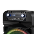 Aktyvi garso kolonėlė su 2 belaidžiais UHF mikrofonais, SD, Bluetooth, FM, USB ir LED, 60 Watt, Kruger&Matz KM 1718