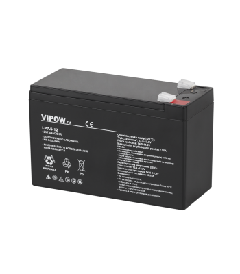 Gelinis akumuliatorius VIPOW 12 V 7,5 Ah