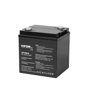 Gelinis akumuliatorius VIPOW 6 V / 100 Ah