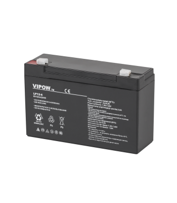 Gelinis akumuliatorius Vipow, 6 V / 12 Ah