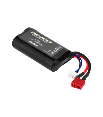 Li-ion akumuliatorius nuotoliniu būdu valdomam automobiliui Rebel Revolt 1500 mAh 7.4 V ZAB0106.1