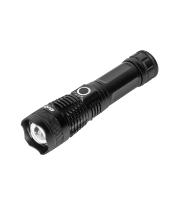 Akumuliatorinis LED žibintuvėlis su zoom funkcija, aliuminis, 1000 lm, IP65, USB-C, Rebel 10 W