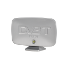 Plačiajuostė DVB-T antena, sidabrinė, Ryniak DELTA, 375 x 220 x 80 mm