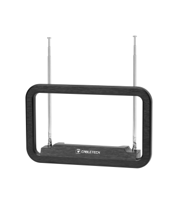 Aktyvioji kambarinė DVB-T2 antena Cabletech, 20,5 x 12,6 x 3,35 cm