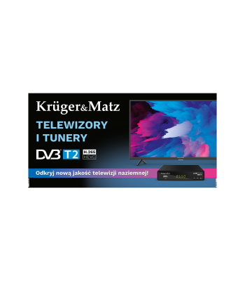 Baneris televizoriams ir DVB-T2 imtuvams, Kruger&Matz, 200 x 100 cm