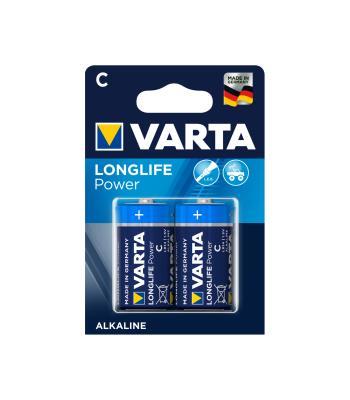 Šarminės baterijos VARTA, LONGLIFE, LR14, 2szt./bl.