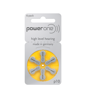Cinko ir oro baterijos klausos aparatams POWER ONE VARTA, PR70/10, 6 vnt.