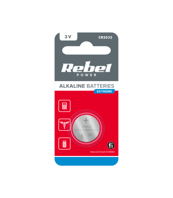 Baterija Rebel Extreme, 1 vnt. / lizdinė pakuotė, CR2032