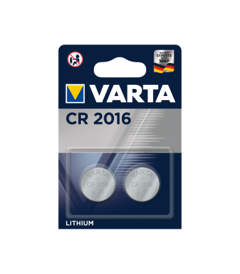 VARTA baterijos, 2 vnt. pakuotėje, CR2016