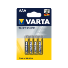 Baterija VARTA R03 SUPERLIFE, 4 vnt. pakuotėje, AAA