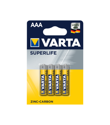 Baterija VARTA R03 SUPERLIFE, 4 vnt. pakuotėje, AAA